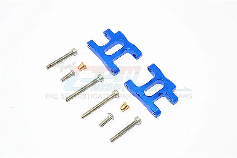 Tamiya Ta02t Aluminum Front Suspension Arm - 1Pr Set Blue 1