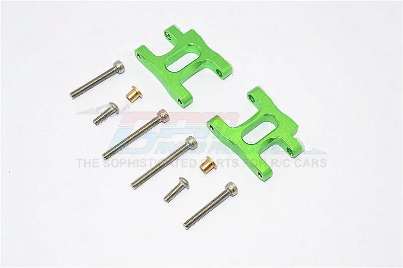 Tamiya Ta02t Aluminum Front Suspension Arm - 1Pr Set Green 1