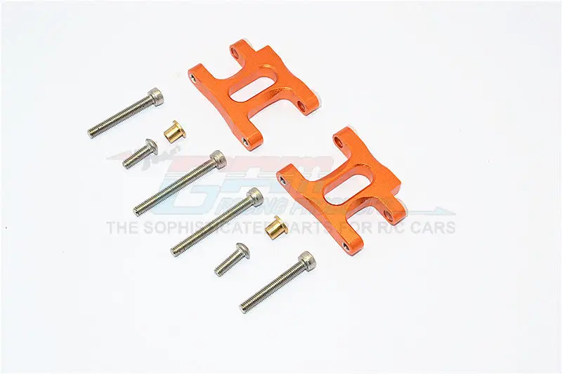 Tamiya Ta02t Aluminum Front Suspension Arm - 1Pr Set Orange 1