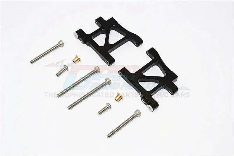 Tamiya Ta02t Aluminum Rear Suspension Arm - 1Pr Set Black 1