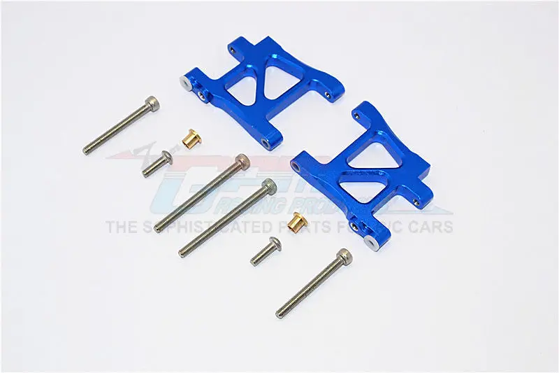 Tamiya Ta02t Aluminum Rear Suspension Arm - 1Pr Set Blue 1
