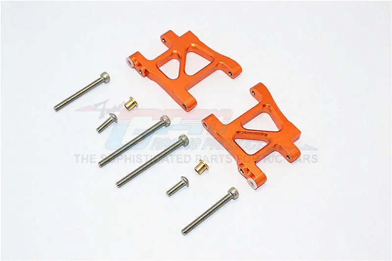 Tamiya Ta02t Aluminum Rear Suspension Arm - 1Pr Set Orange 1