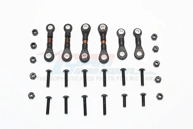 Tamiya Ta02t Spring Steel Completed Tie Rod - 6Pcs Set 1