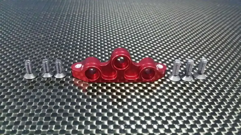 Tamiya Tb04 Aluminum Rear Shock Tower Mount - 1 Pc Red 1