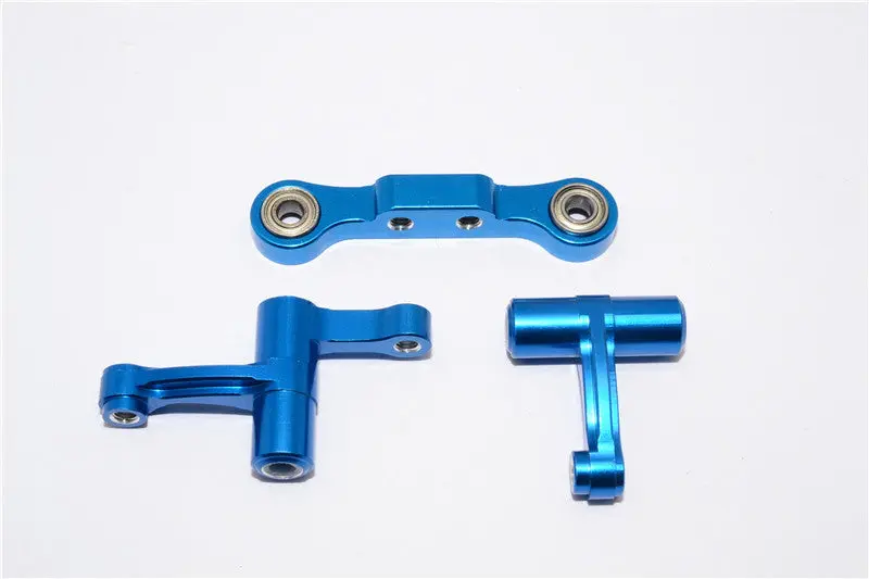 Tamiya Tb04 Aluminum Steering Assembly - 1 Set Blue 1