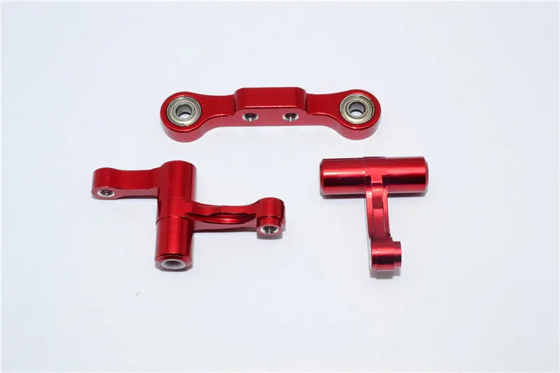 Tamiya Tb04 Aluminum Steering Assembly - 1 Set Red 1