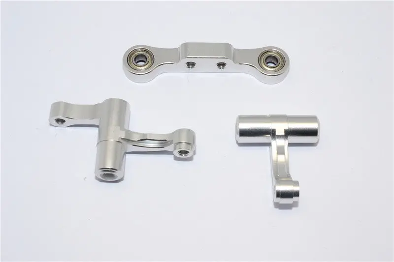 Tamiya Tb04 Aluminum Steering Assembly - 1 Set Silver 1