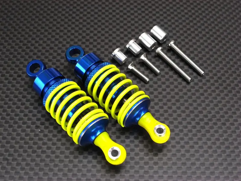 Tamiya Tl01 Aluminum Adjustable Oil Damper (55Mm) - 1Pr Blue 1