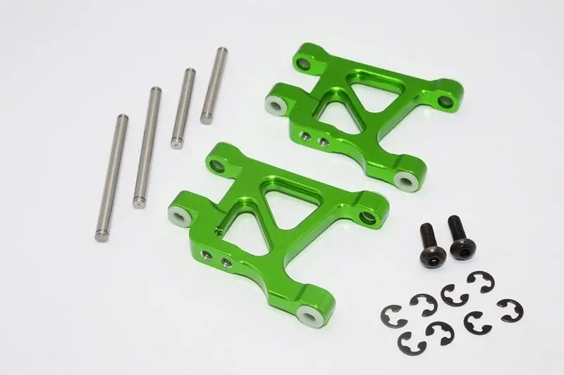 Tamiya Tl01 / Gf01 / Wild Willy 2 Aluminum Rear Lower Arm - 1Pr Set Green 1