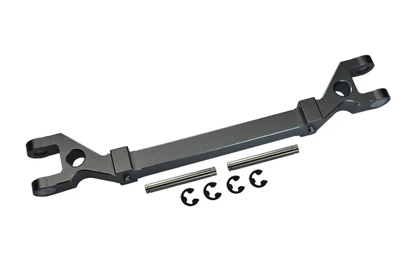 Tamiya Truck Scania R620 Highline Aluminum Front Axle With Pins & E-Clips & Collars - 1Pc Set Gray Silver 1