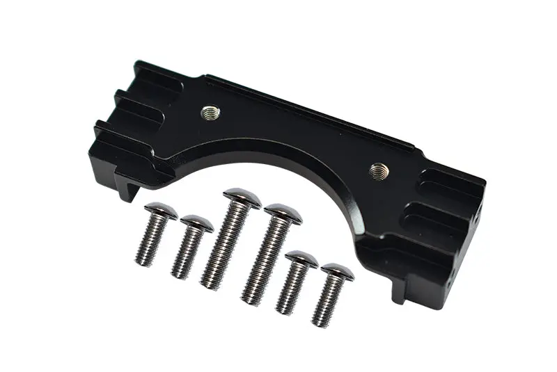 Tamiya Truck Scania R620 Highline Aluminum Front Chassis Stabilizing Mount - 1Pc Set Black 1