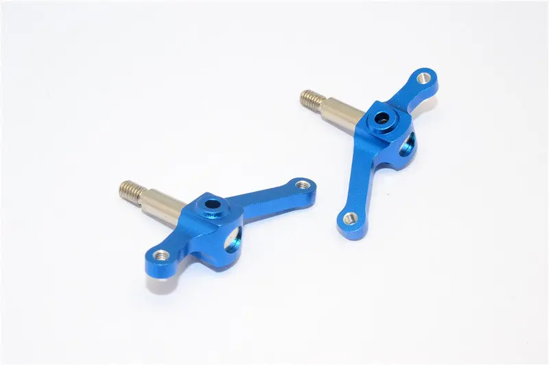 Tamiya Truck Scania R620 Highline Aluminum Front Knuckle Arm Set - 1Pr Blue 1