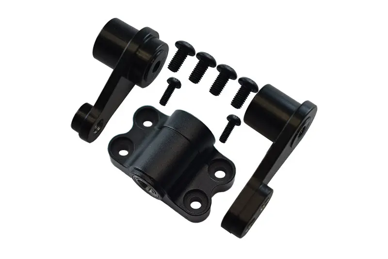 Tamiya Truck Scania R620 Highline Aluminum Steering Assembly With Bearings - 1Set Black 1