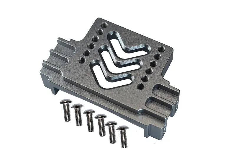 Tamiya Truck Scania R620 Highline Upgrade Parts Aluminum Rear Adjustable Chassis Stabilizing Mount - 1Pc Set Gray Silver 1