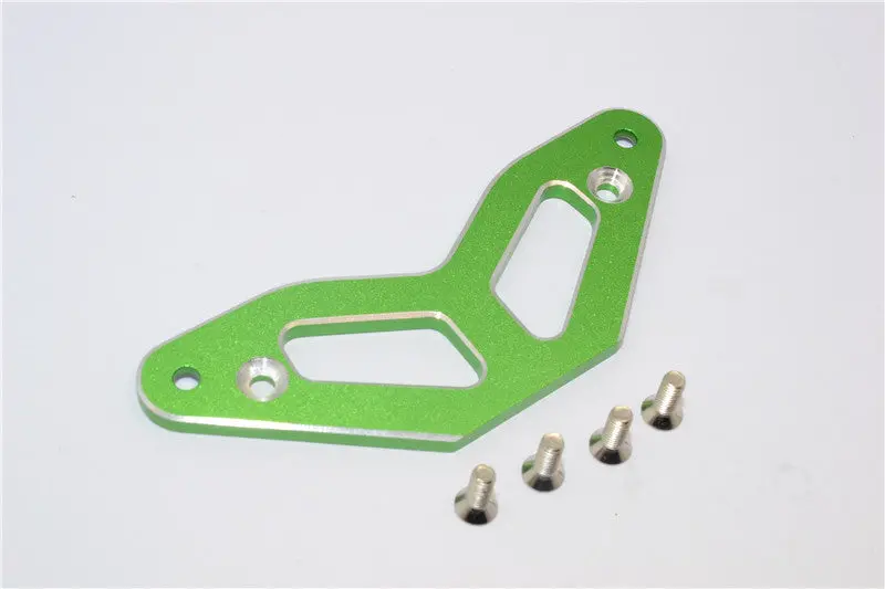 Tamiya Tt-01 Aluminum Front Bumper Thick 3Mm - 1Pc Green 1