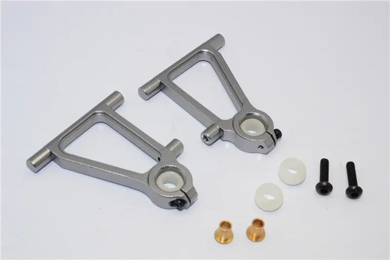 Tamiya Tt-01 Aluminum Front Lower Arm Set - 1Pr Gray Silver 1