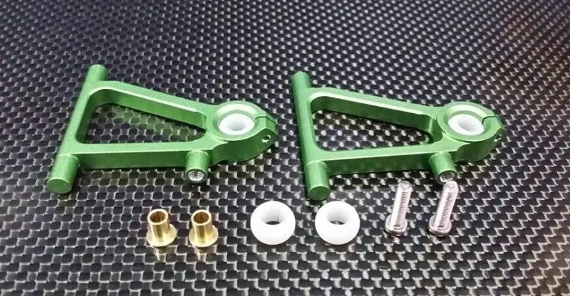 Tamiya Tt-01 Aluminum Front Lower Arm Set - 1Pr Green 1