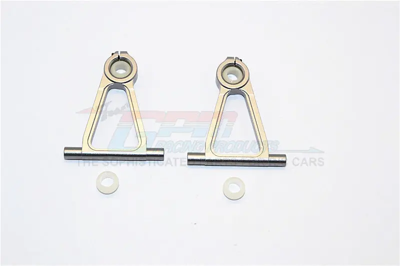 Tamiya Tt-01 Aluminum Front Upper Arm Set - 1Pr Gray Silver 1