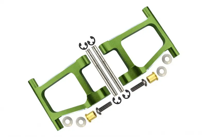Tamiya Tt-01 Aluminum Rear Lower Arm - 1Pr Set Green 1