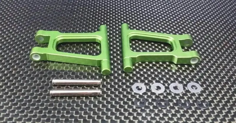 Tamiya Tt-01 Aluminum Rear Upper Arm Set - 1Pr Green 1