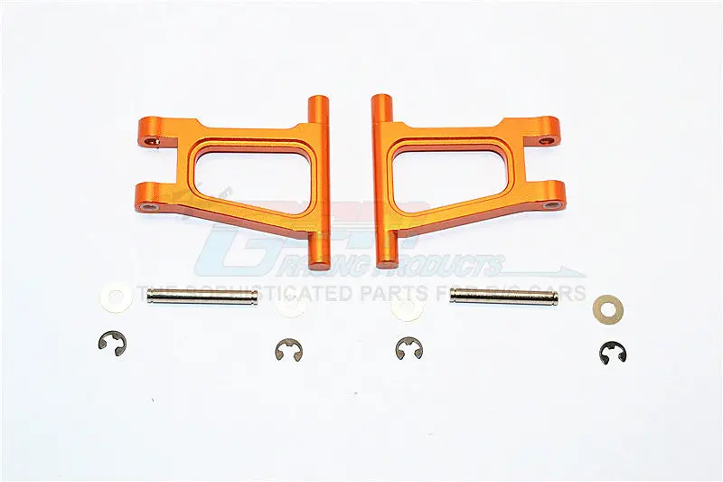 Tamiya Tt-01 Aluminum Rear Upper Arm Set - 1Pr Orange 1