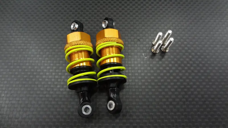 Tamiya Tt-01 & Tt-01D Aluminum Damper 50Mm - 1Pr Gold 1