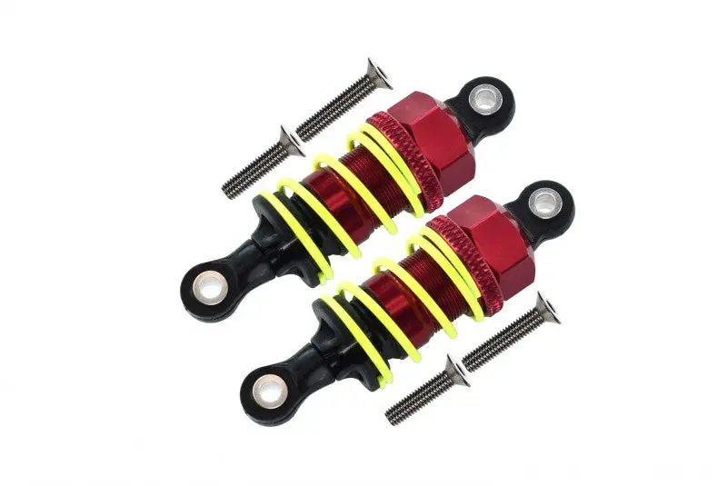 Tamiya Tt-01 & Tt-01D Aluminum Damper 50Mm - 1Pr Red 1