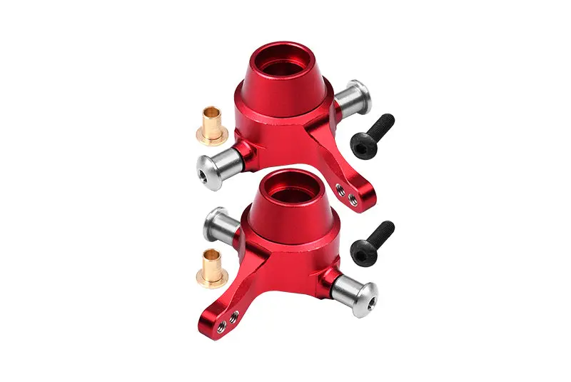 Tamiya Tt-01 & Tt-01D Aluminum Front Knuckle Arm Set - 1Pr Red 1