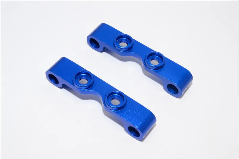 Tamiya Tt-01 & Tt-01D Aluminum Front/Rear Upper Arm Mount - 1Pr Blue 1