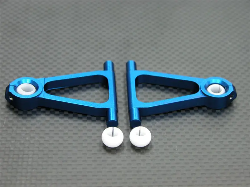 Tamiya Tt-01 & Tt-01D Aluminum Front Upper Arm Set - 1Pr Blue 1