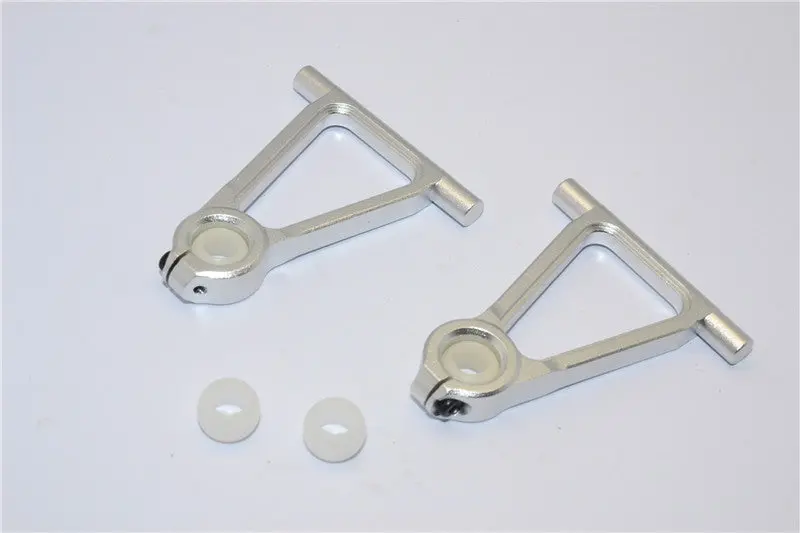 Tamiya Tt-01 & Tt-01D Aluminum Front Upper Arm Set - 1Pr Silver 1