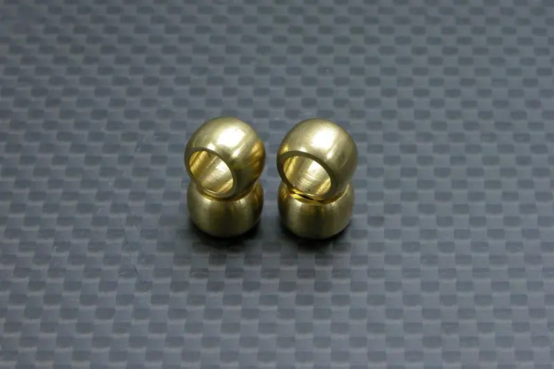 Tamiya Tt-01 & Tt-01D Bronze 10Mm Ball For Up/Lower Arm Set - 4Pcs 1