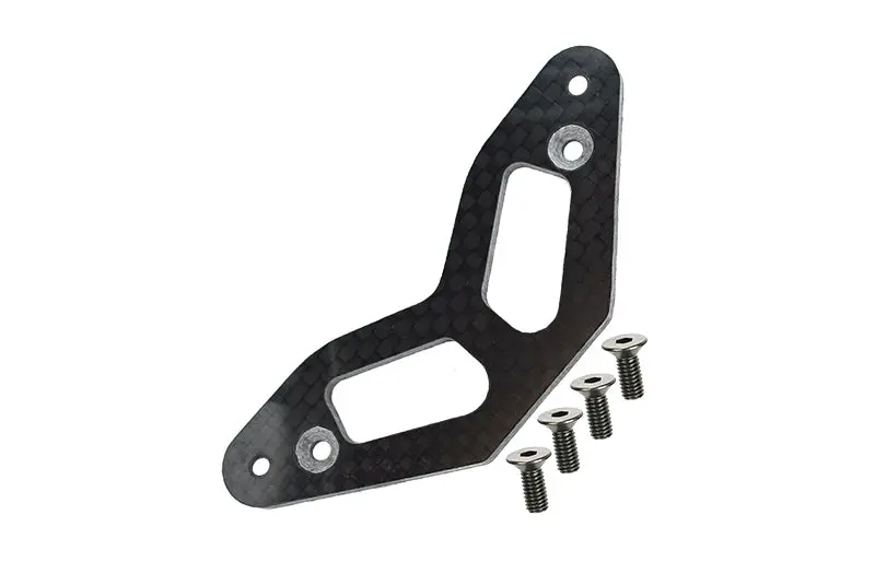 Tamiya Tt-01 & Tt-01D Graphite Thick 2.5Mm Upper Bumper- 1Pc Black 1