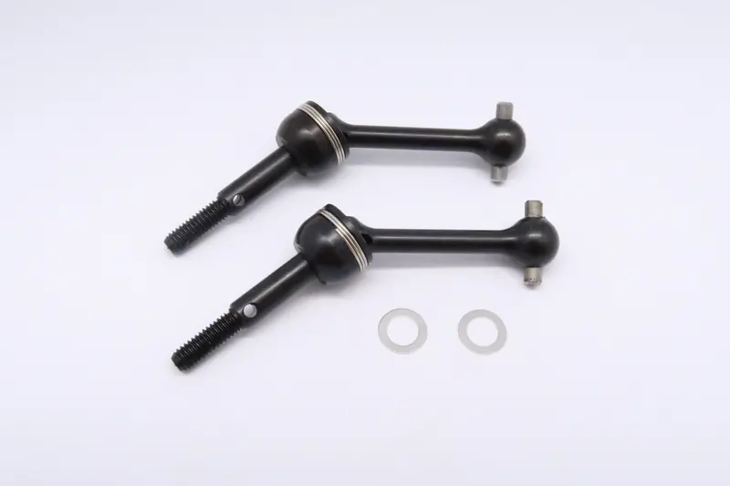 Tamiya Tt-01 & Tt-02 Steel#45 Front/Rear Cvd Swing Shaft (33Mm) - 1Pr Black 1