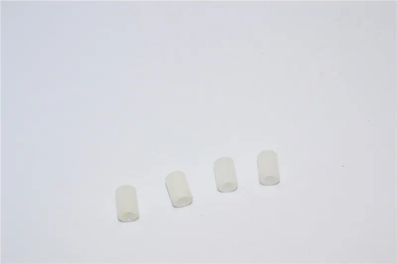 Tamiya Tt-01D Drift Delrin Collars For Gpm#Tt055d Drift Arm - 4Pcs White 1