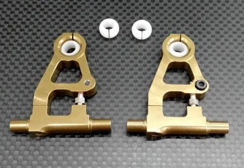 Tamiya Tt-01D, Tt-01 Xb Pro Aluminum Front Upper Arm - 1Pr (Drift) Golden Black 1