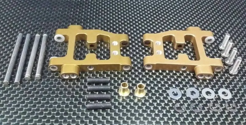 Tamiya Tt-01D, Tt-01 Xb Pro Aluminum Rear Lower Arm - 1Pr (Drift) Golden Black 1