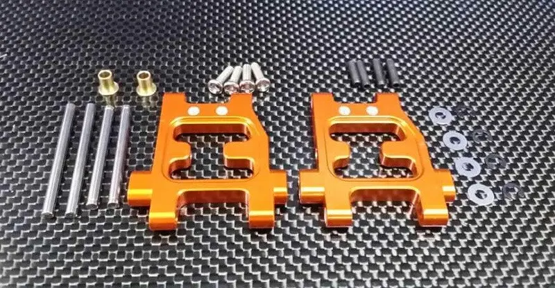 Tamiya Tt-01D, Tt-01 Xb Pro Aluminum Rear Lower Arm - 1Pr (Drift) Orange 1
