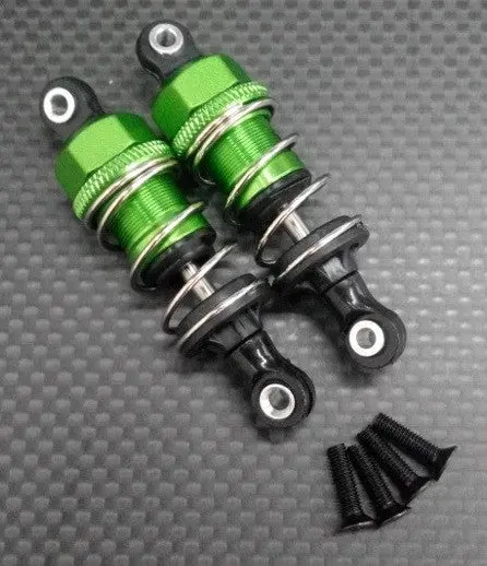 Tamiya Tt-02 Aluminum Front/Rear Adjustable Plastic Ball Top 53Mm Damper - 1Pr Green 1