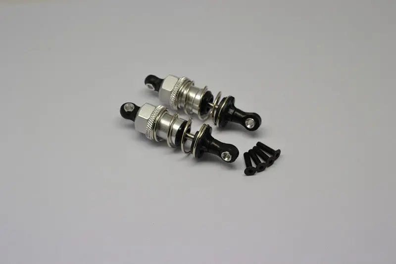 Tamiya Tt-02 Aluminum Front/Rear Adjustable Plastic Ball Top 53Mm Damper - 1Pr Silver 1