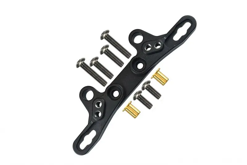 Tamiya Tt-02 Aluminum Front/Rear Damper Plate - 1Pc Black 1