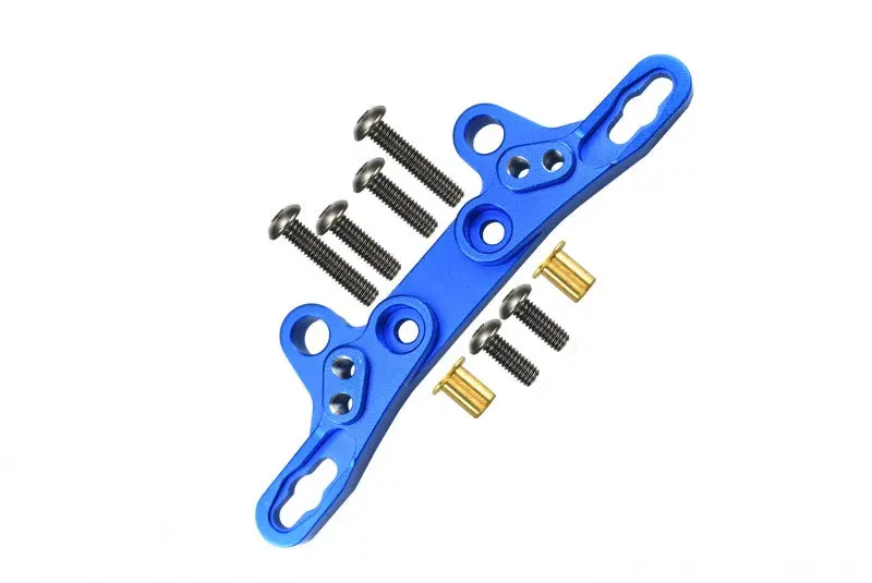 Tamiya Tt-02 Aluminum Front/Rear Damper Plate - 1Pc Blue 1