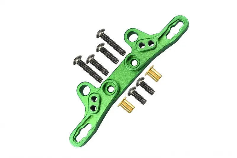 Tamiya Tt-02 Aluminum Front/Rear Damper Plate - 1Pc Green 1