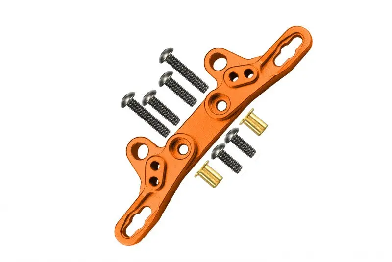 Tamiya Tt-02 Aluminum Front/Rear Damper Plate - 1Pc Orange 1