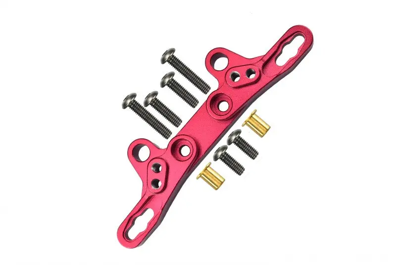 Tamiya Tt-02 Aluminum Front/Rear Damper Plate - 1Pc Red 1