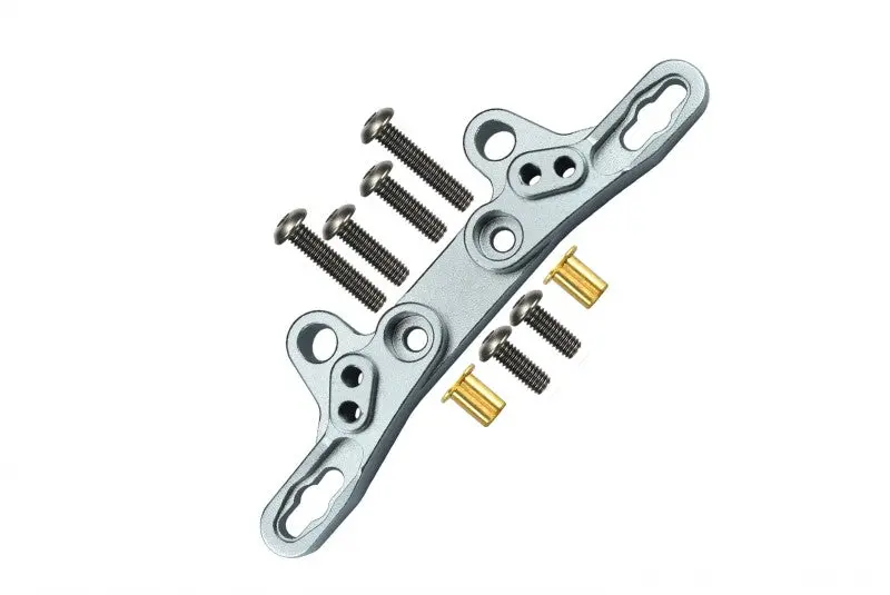 Tamiya Tt-02 Aluminum Front/Rear Damper Plate - 1Pc Silver 1