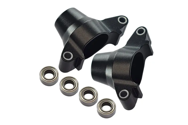Tamiya Tt-02 Aluminum Rear Knuckle Arm With Bearing - 1Pr Set Black 1