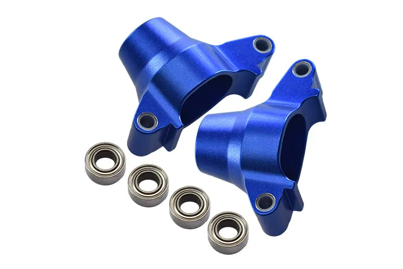 Tamiya Tt-02 Aluminum Rear Knuckle Arm With Bearing - 1Pr Set Blue 1