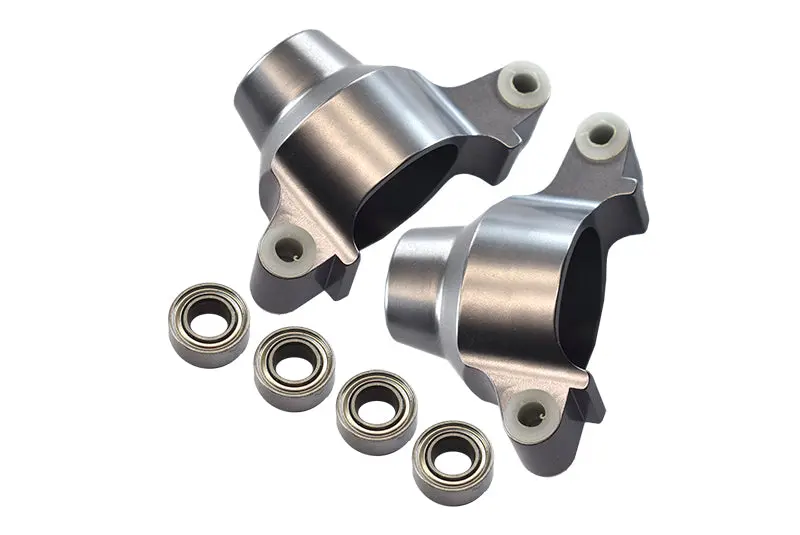 Tamiya Tt-02 Aluminum Rear Knuckle Arm With Bearing - 1Pr Set Gray Silver 1