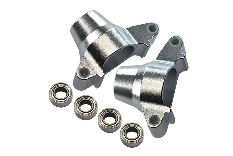 Tamiya Tt-02 Aluminum Rear Knuckle Arm With Bearing - 1Pr Set Silver 1